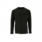 Langarm-T-Shirt aus 100% Baumwolle, 190 g/m2, SOL'S Imperial farbe schwarz dritte Ansicht