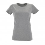 Baumwoll-T-Shirts als Werbegeschenk 150 g/m2 Farbe grau mamoriert