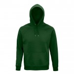 Öko-Sweatshirt mit Kapuze 280 g/m2 Farbe Dunkelgrün