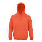 Öko-Sweatshirt mit Kapuze 280 g/m2 Farbe Orange