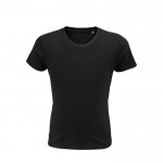 T-Shirt bedrucken für Kinder mit Rundhals 175 g/m2 Farbe schwarz