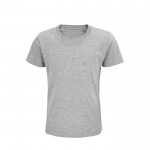 T-Shirt bedrucken für Kinder mit Rundhals 175 g/m2 Farbe grau mamoriert