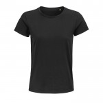 Damen-T-Shirt aus Bio-Baumwolle 175 g/m2 Farbe schwarz
