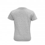 T-Shirt Öko für Kinder 150 g/m2 Farbe grau mamoriert Rückansicht