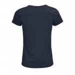 T-Shirt Öko für Damen 150 g/m2 Farbe marineblau Rückansicht