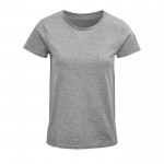 T-Shirt Öko für Damen 150 g/m2 Farbe grau mamoriert