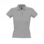 Hochwertiges Damen-Poloshirt 210 g/m2 Farbe grau