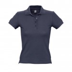 Hochwertiges Damen-Poloshirt 210 g/m2 Farbe dunkelblau