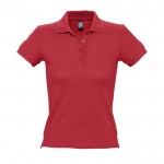 Hochwertiges Damen-Poloshirt 210 g/m2 Farbe rot