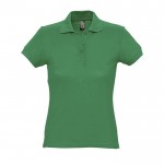 Damen-Polohemd aus Baumwolle 170 g/m2 Farbe grün