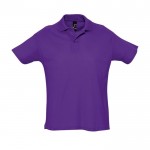 Bedruckbare Polohemden aus Baumwolle 170 g/m2 Farbe violett