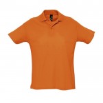Bedruckbare Polohemden aus Baumwolle 170 g/m2 Farbe orange
