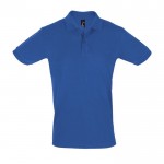 Firmen-Polohemden bedrucken aus Baumwolle 180 g/m2 Farbe köngisblau