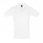 Firmen-Polohemden bedrucken aus Baumwolle 180 g/m2 Farbe weiß