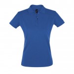 Im Siebdruckverfahren bedruckte Polohemden für Damen 180 g/m2 Farbe köngisblau