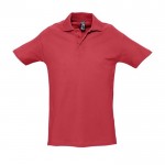 Bedruckbare Polohemden aus Baumwolle 210 g/m2 Farbe rot