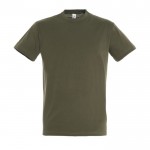 Preiswerte T-Shirts bedrucken als Werbegeschenk 150 g/m2 Farbe militärgrün