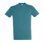 Preiswerte T-Shirts bedrucken als Werbegeschenk 150 g/m2 Farbe türkis