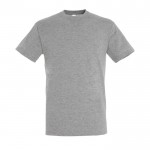 Preiswerte T-Shirts bedrucken als Werbegeschenk 150 g/m2 Farbe grau mamoriert