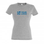 Werbeartikel T-Shirts für Damen 150 g/m2 Ansicht mit Druckbereich