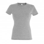 Werbeartikel T-Shirts für Damen 150 g/m2 Farbe grau mamoriert