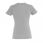 Werbeartikel T-Shirts für Damen 150 g/m2 Farbe grau mamoriert Rückansicht