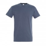 Bedrucktes Baumwoll-T-Shirt 190 g/m2 Farbe jeansblau