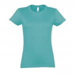 Bedruckbares Damen-T-Shirt 190 g/m2 Farbe türkis