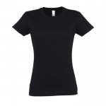 Bedruckbares Damen-T-Shirt 190 g/m2 Farbe schwarz