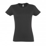 Bedruckbares Damen-T-Shirt 190 g/m2 Farbe dunkelgrau