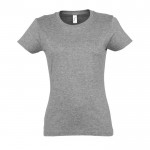Bedruckbares Damen-T-Shirt 190 g/m2 Farbe grau mamoriert