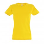 Bedruckbares Damen-T-Shirt 190 g/m2 Farbe dunkelgelb
