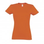 Bedruckbares Damen-T-Shirt 190 g/m2 Farbe orange
