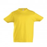 Baumwoll-T-Shirt für Kinder mit Logo 190 g/m2 Farbe dunkelgelb