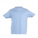 Baumwoll-T-Shirt für Kinder mit Logo 190 g/m2 Farbe pastellblau