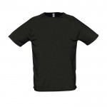 Atmungsaktive T-Shirts mit Logo bedrucken Farbe schwarz