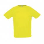 Atmungsaktive T-Shirts mit Logo bedrucken Farbe gelb