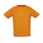 Atmungsaktive T-Shirts mit Logo bedrucken Farbe orange
