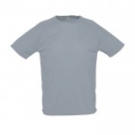 Atmungsaktive T-Shirts mit Logo bedrucken Farbe grau