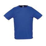 Atmungsaktive T-Shirts mit Logo bedrucken Farbe köngisblau