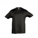 Bedrucktes T-Shirt für Kinder 150 g/m2 Farbe schwarz