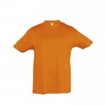 Bedrucktes T-Shirt für Kinder 150 g/m2 Farbe orange