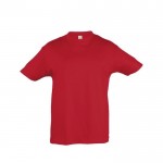Bedrucktes T-Shirt für Kinder 150 g/m2 Farbe rot