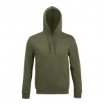 Bedrucktes Sweatshirt mit Kapuze 280 g/m2 Farbe militärgrün