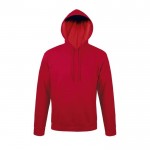 Bedrucktes Sweatshirt mit Kapuze 280 g/m2 Farbe rot