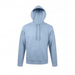 Bedrucktes Sweatshirt mit Kapuze 280 g/m2 Farbe pastellblau