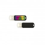 Günstiger USB-Stick mit digitalem Aufdruck Farbe schwarz