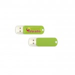 Günstiger USB-Stick mit digitalem Aufdruck Farbe lindgrün
