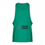 Ärmellose Merchandising-T-Shirts Baumwolle Ansicht mit Druckbereich