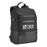 Laptop-Rucksäcke mit Taschen mit Logo Ansicht mit Druckbereich